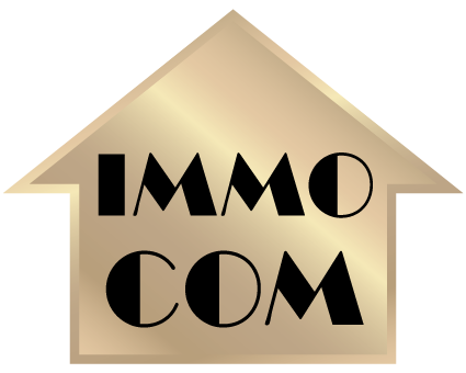 Logo IMMO-COM, partenaire IMAGICOM spécialisé dans l’immobilier et la signalétique